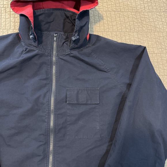 Vtg Polo Golf Ralph Lauren Jacket Men XL Blue Lightweight Packable Hood Boxy Fit - Picture 3 of 16